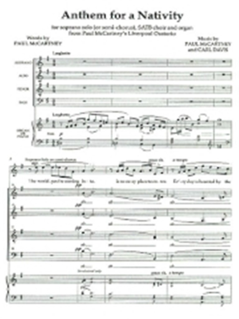 Anthem for a Nativity.